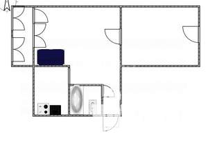 2-к квартира, вторичка, 44м2, 4/5 этаж