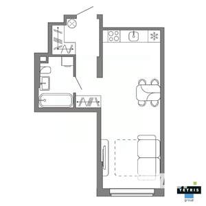 Студия квартира, вторичка, 34м2, 2/32 этаж