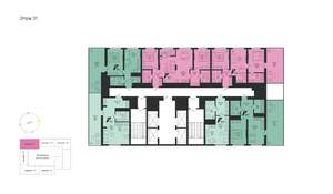 2-к квартира, вторичка, 69м2, 31/31 этаж