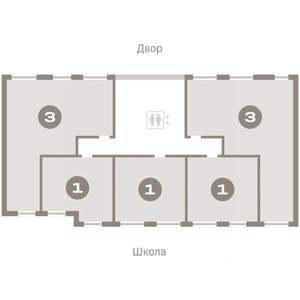 3-к квартира, вторичка, 83м2, 6/9 этаж