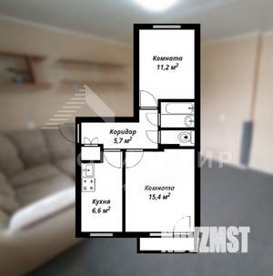 2-к квартира, вторичка, 43м2, 5/5 этаж