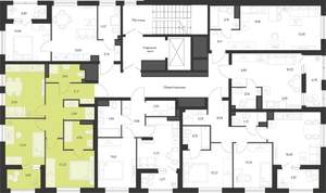 2-к квартира, строящийся дом, 59м2, 2/18 этаж
