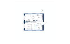 1-к квартира, вторичка, 40м2, 19/28 этаж
