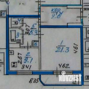 1-к квартира, вторичка, 40м2, 3/16 этаж