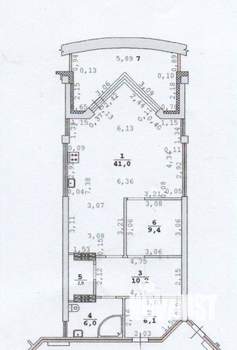 2-к квартира, вторичка, 76м2, 13/25 этаж