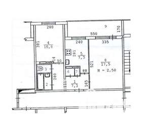 2-к квартира, вторичка, 47м2, 5/16 этаж