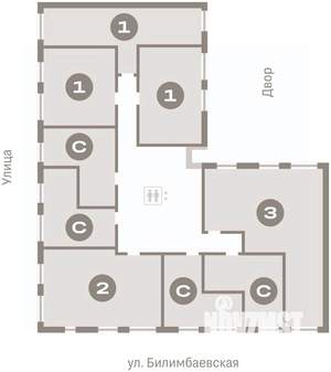 1-к квартира, вторичка, 48м2, 4/9 этаж