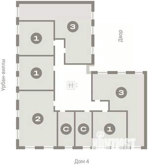 3-к квартира, вторичка, 95м2, 5/7 этаж