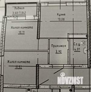 2-к квартира, вторичка, 44м2, 4/7 этаж