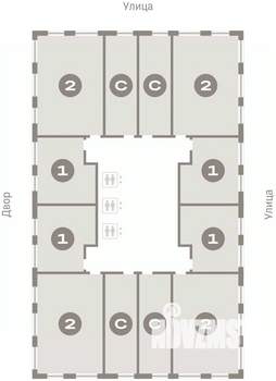 2-к квартира, вторичка, 65м2, 10/25 этаж