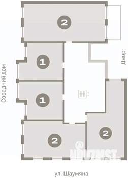 1-к квартира, вторичка, 47м2, 2/9 этаж