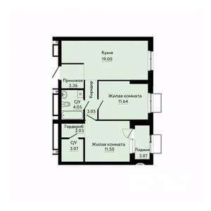 2-к квартира, вторичка, 59м2, 2/30 этаж