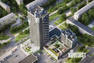 2-к квартира, строящийся дом, 74м2, 7/25 этаж