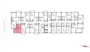 Студия квартира, вторичка, 24м2, 15/15 этаж