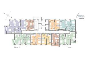 2-к квартира, строящийся дом, 63м2, 4/25 этаж