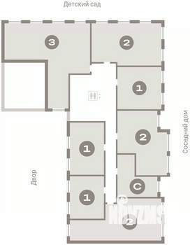 1-к квартира, вторичка, 36м2, 3/8 этаж