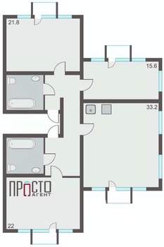 3-к квартира, вторичка, 119м2, 9/32 этаж