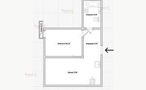 1-к квартира, вторичка, 39м2, 8/16 этаж