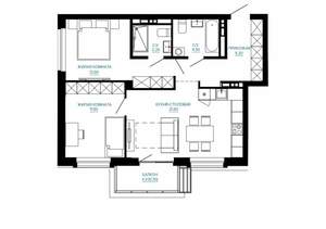 2-к квартира, вторичка, 65м2, 4/7 этаж