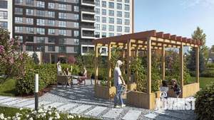 1-к квартира, строящийся дом, 42м2, 3/25 этаж