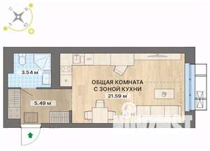 Студия квартира, вторичка, 31м2, 4/26 этаж