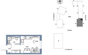1-к квартира, вторичка, 21м2, 13/9 этаж
