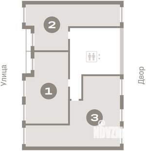1-к квартира, вторичка, 55м2, 6/7 этаж