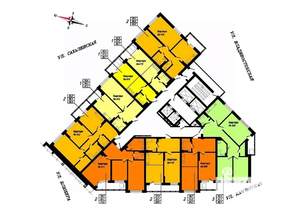 2-к квартира, вторичка, 54м2, 15/24 этаж