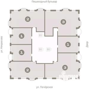1-к квартира, вторичка, 50м2, 17/24 этаж