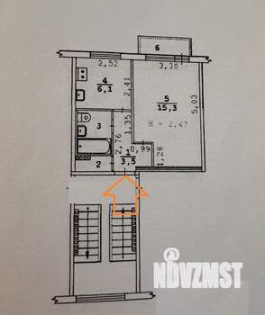 1-к квартира, вторичка, 29м2, 2/5 этаж