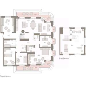 3-к квартира, вторичка, 220м2, 9/9 этаж