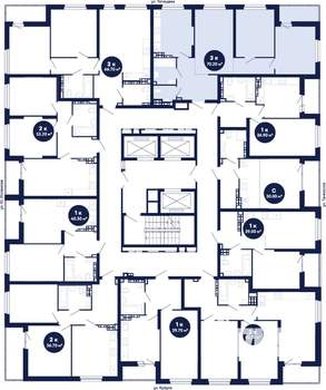 3-к квартира, сданный дом, 71м2, 13/21 этаж