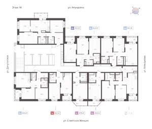 3-к квартира, строящийся дом, 76м2, 14/25 этаж