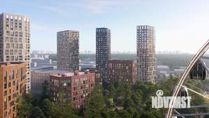 1-к квартира, строящийся дом, 29м2, 25/30 этаж