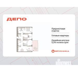 3-к квартира, вторичка, 120м2, 2/16 этаж