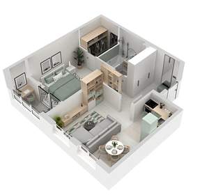 1-к квартира, вторичка, 46м2, 14/31 этаж