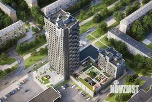 1-к квартира, строящийся дом, 44м2, 20/25 этаж