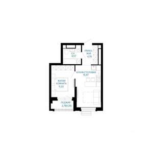 1-к квартира, вторичка, 38м2, 11/30 этаж