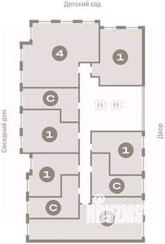 1-к квартира, вторичка, 44м2, 5/15 этаж