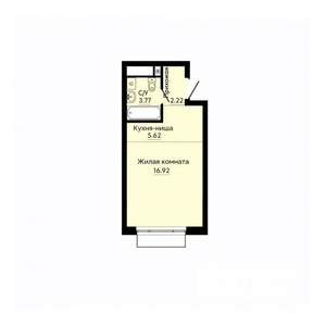 1-к квартира, строящийся дом, 29м2, 9/30 этаж