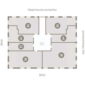 2-к квартира, вторичка, 61м2, 2/8 этаж