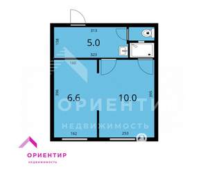 1-к квартира, вторичка, 23м2, 3/5 этаж
