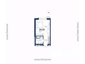 Студия квартира, вторичка, 29м2, 10/21 этаж