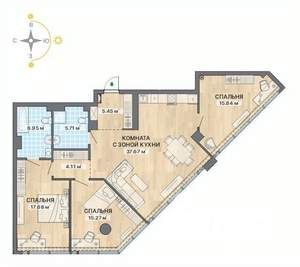 4-к квартира, вторичка, 109м2, 8/28 этаж