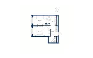 1-к квартира, вторичка, 45м2, 26/28 этаж