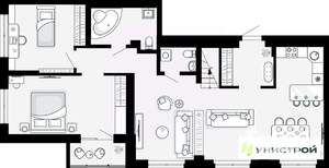 3-к квартира, вторичка, 121м2, 26/27 этаж