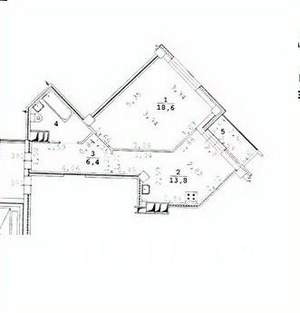 1-к квартира, вторичка, 44м2, 12/23 этаж