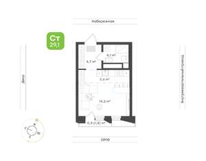 1-к квартира, вторичка, 29м2, 5/24 этаж