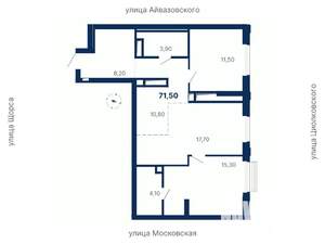 2-к квартира, вторичка, 72м2, 3/29 этаж
