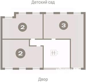 2-к квартира, вторичка, 53м2, 3/8 этаж